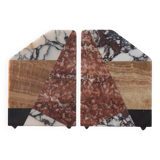 Art Deco French Marble Bookends, 1930s, Set of 2