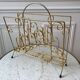 Golden metal magazine holder 60s