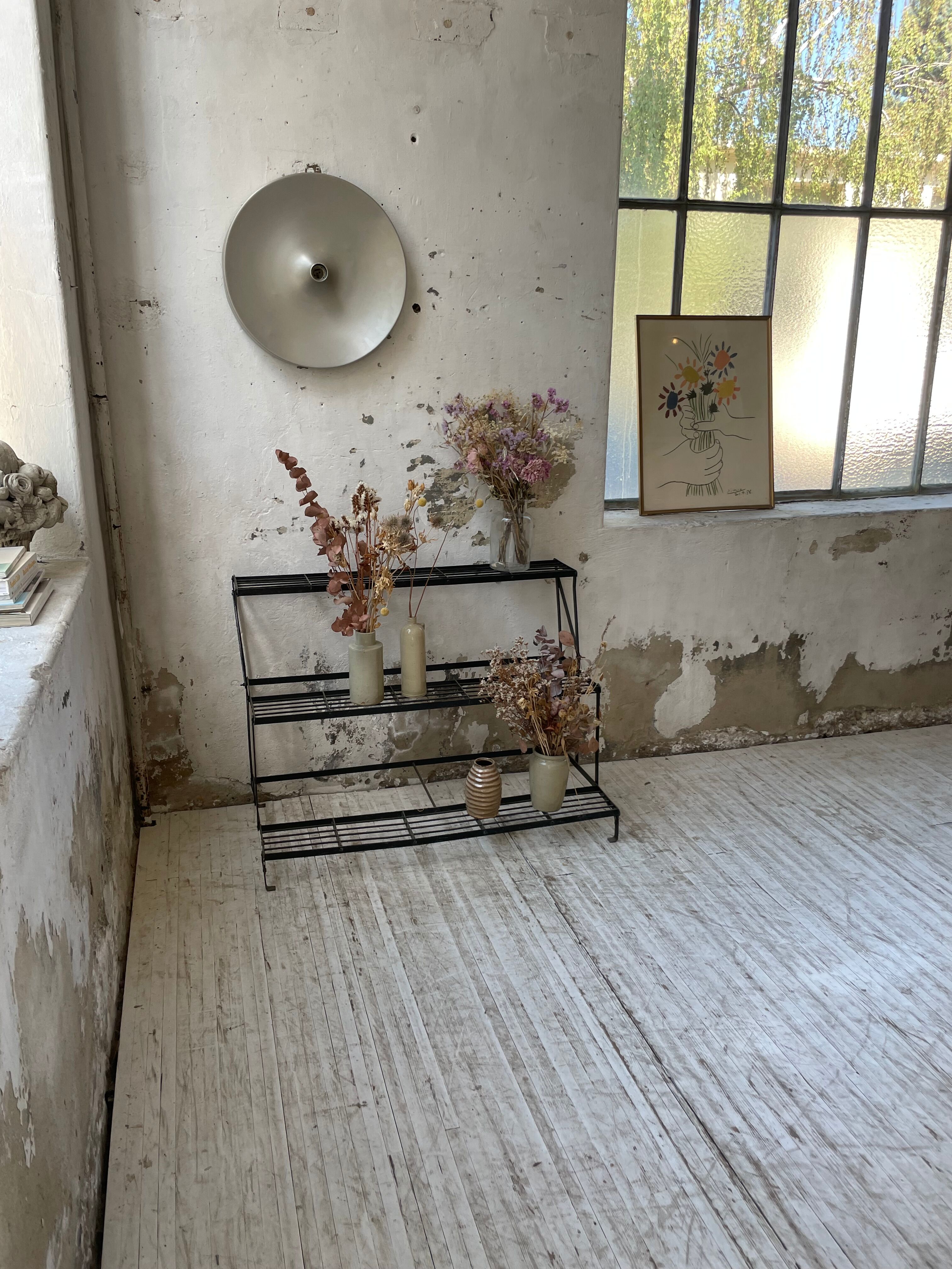 Plant holder florist metal staircase