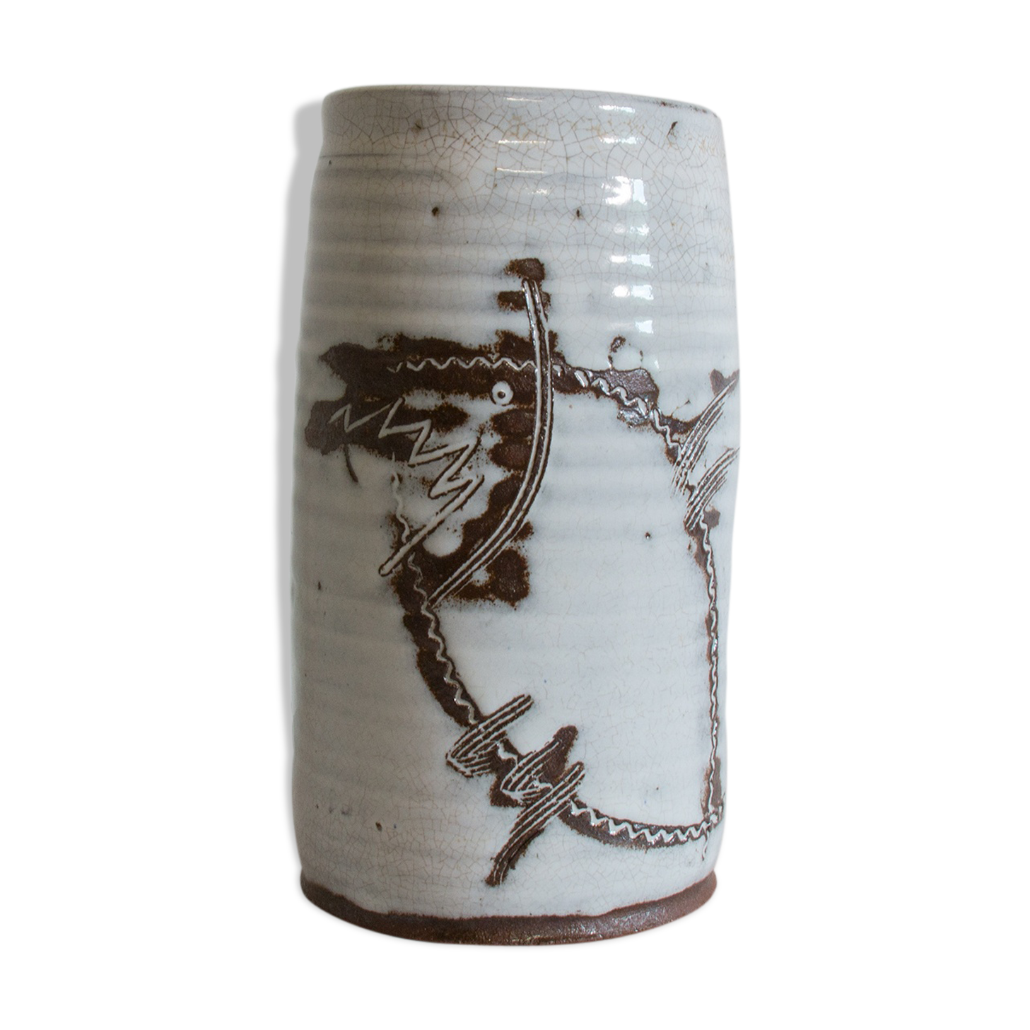 Vase with scarified decoration from Poulfetan's workshop
