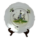 Old Grenoble earthenware plate, 19th century coachman decor