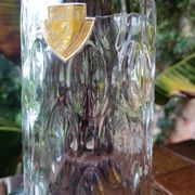 Bohemian crystal vase Czechoslovakia