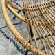 Pair of children's armchairs in rattan from the 1960s.