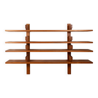Pierre Chapo. Model "B17C" elm bookcase. 1970s.
