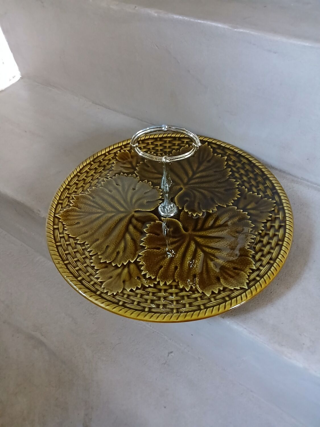 Antique cheese dish Gien