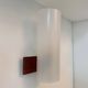 Pair of vintage wall lights, opaline perspex and teak, Doria Leucthen, Germany 1960s