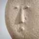 Modernist sculpted male bust in sandstone