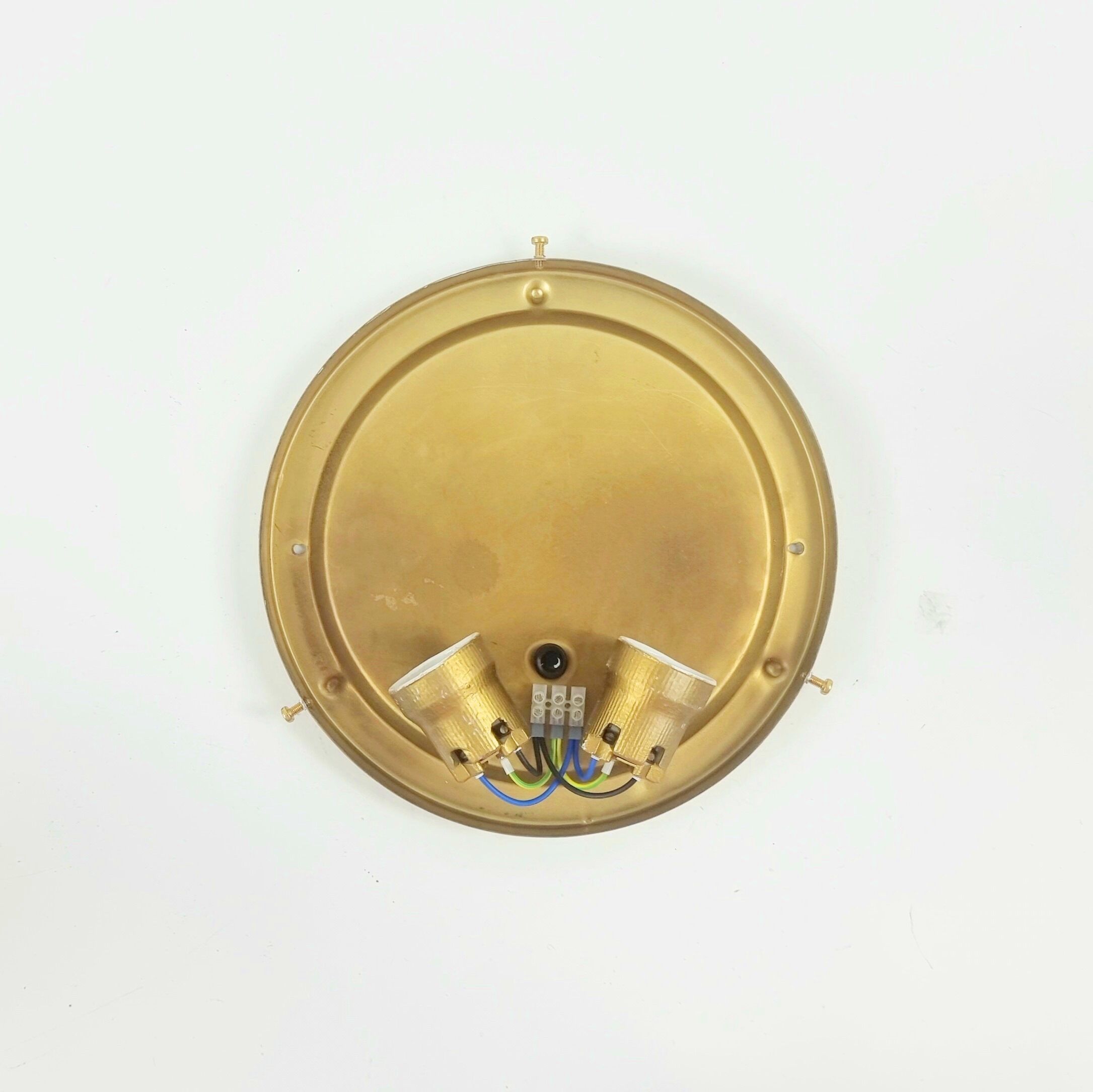 Large Mid Century Bubble Glass Ceiling Light By H. Tynell for Limburg 1960s