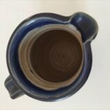 Stoneware pitcher Saint-Père, deep blue nuanced glaze