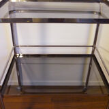 Serving in chromed metal and tinted 60s