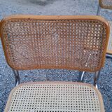 Set of 4 chairs cesca B32 Marcel Breuer Italian edition 1970