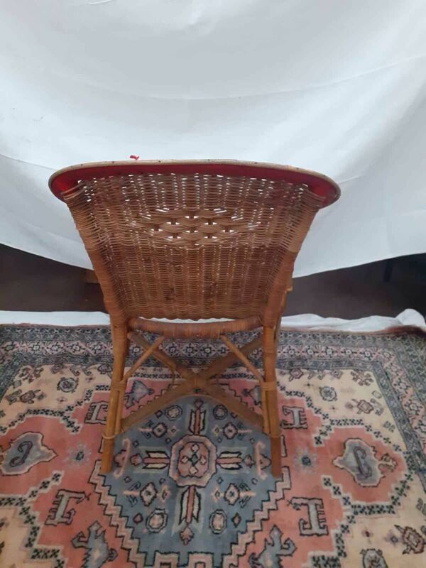 Fauteuil osier relooké