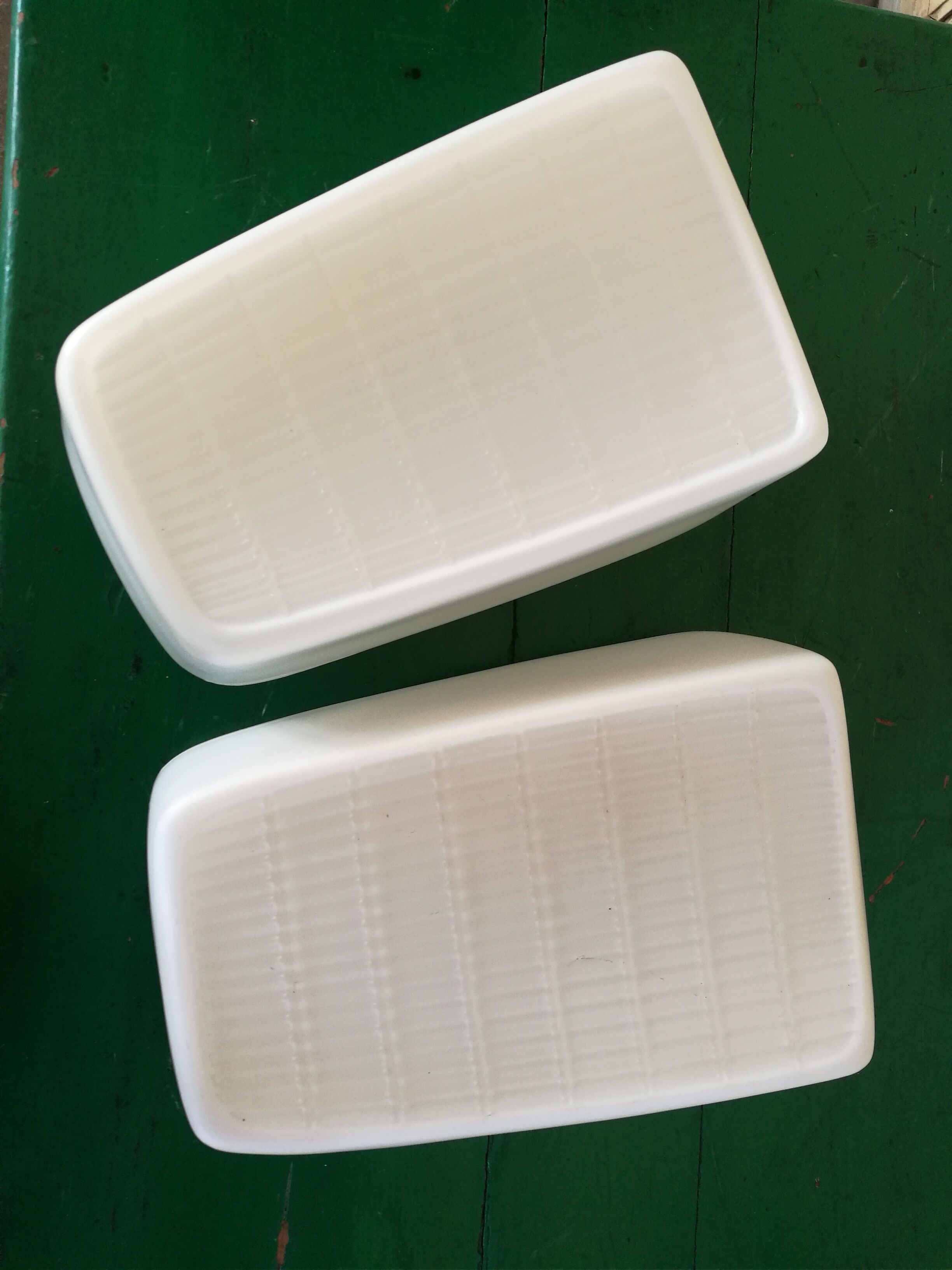 Pair of opaline and metal wall lamps