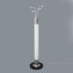 Chrome metal coat rack floor lamp, 1970s
