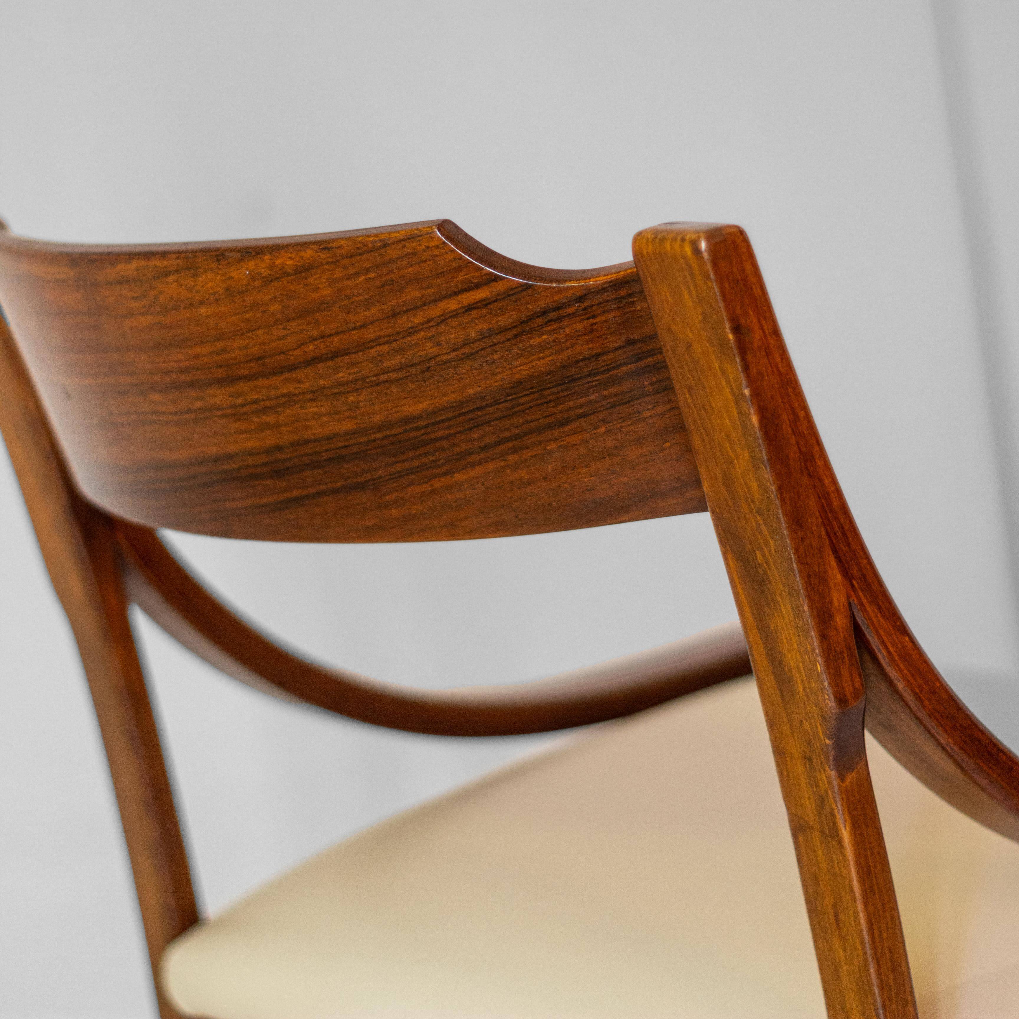 Mid-Century Modern Cavatorta Wood Dining Chairs, Italy 1960s