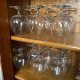 Set of 12 Baccarat cognac glasses