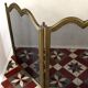 Three-panel solid brass fire screen