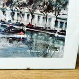 Parisian lithograph signed
