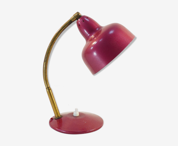 Lampe de bureau articulé vintage en métal annees 50