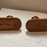 Pair of Wooden Coat Hooks