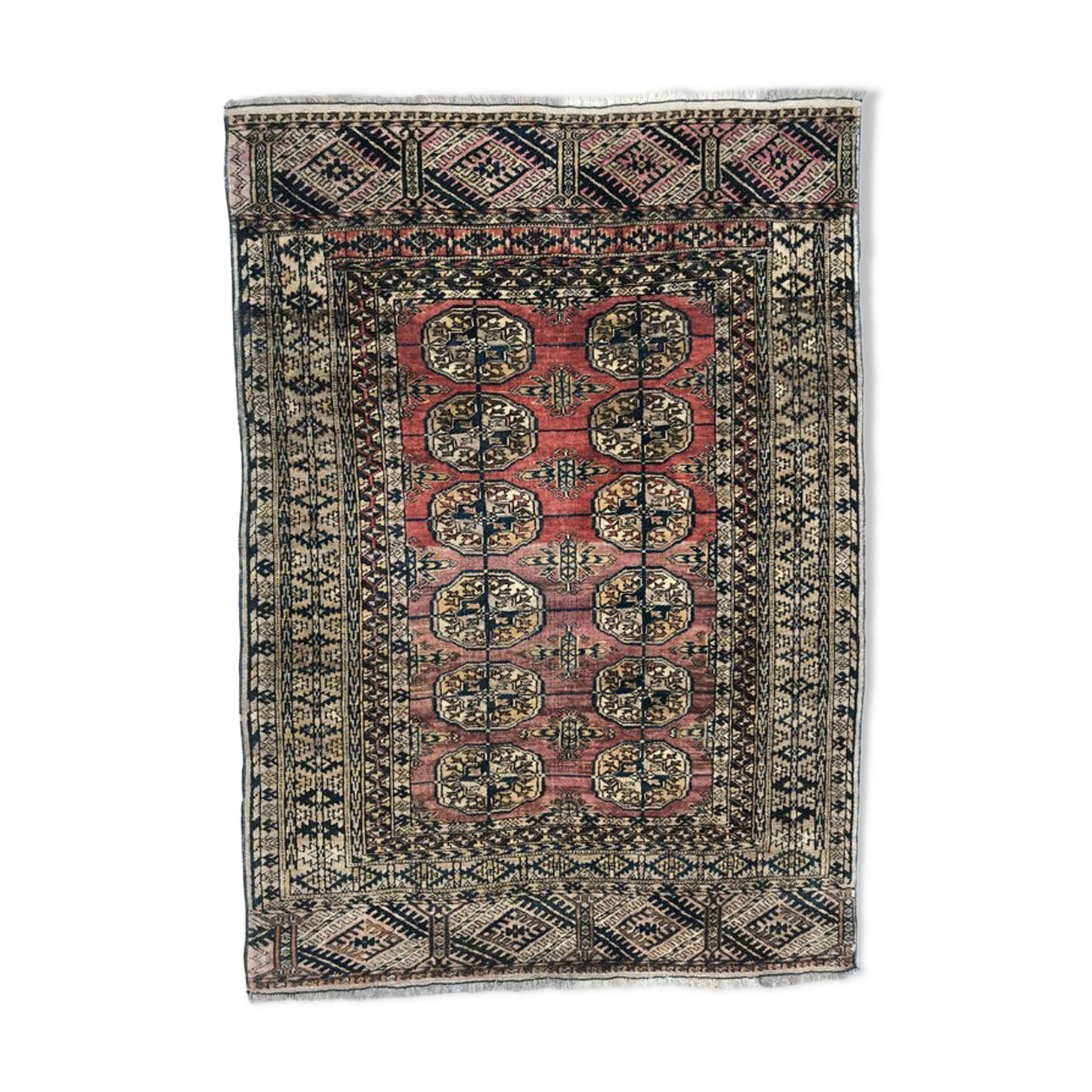 Ancient Turkmen carpet Little Bukhara