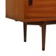 Large teak veneer display cabinet, 1960s design, 110 cm.