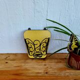Vintage yellow formica wall storage