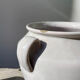 White ceramic flowerpot