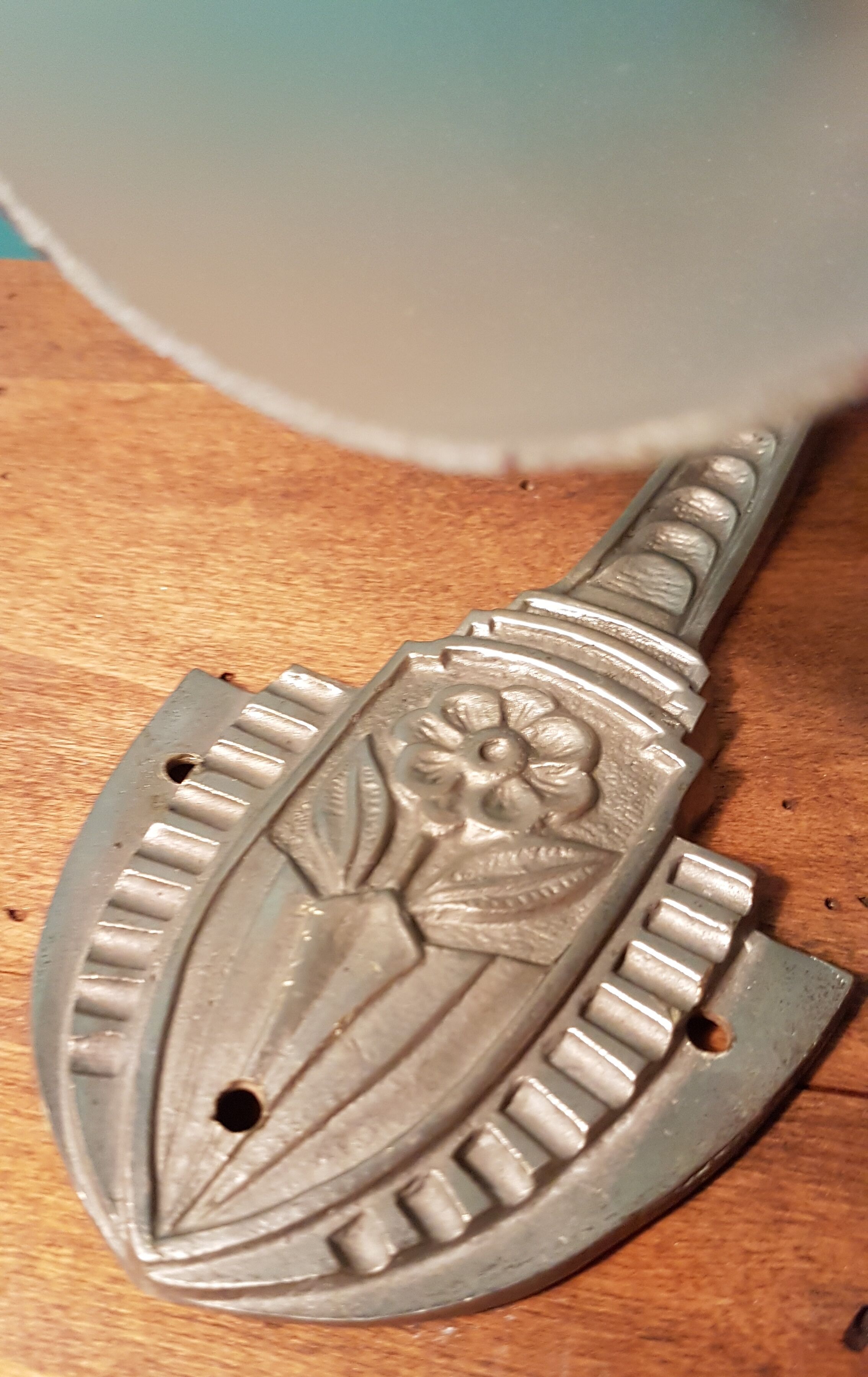 Wall light Art deco stylized flower base