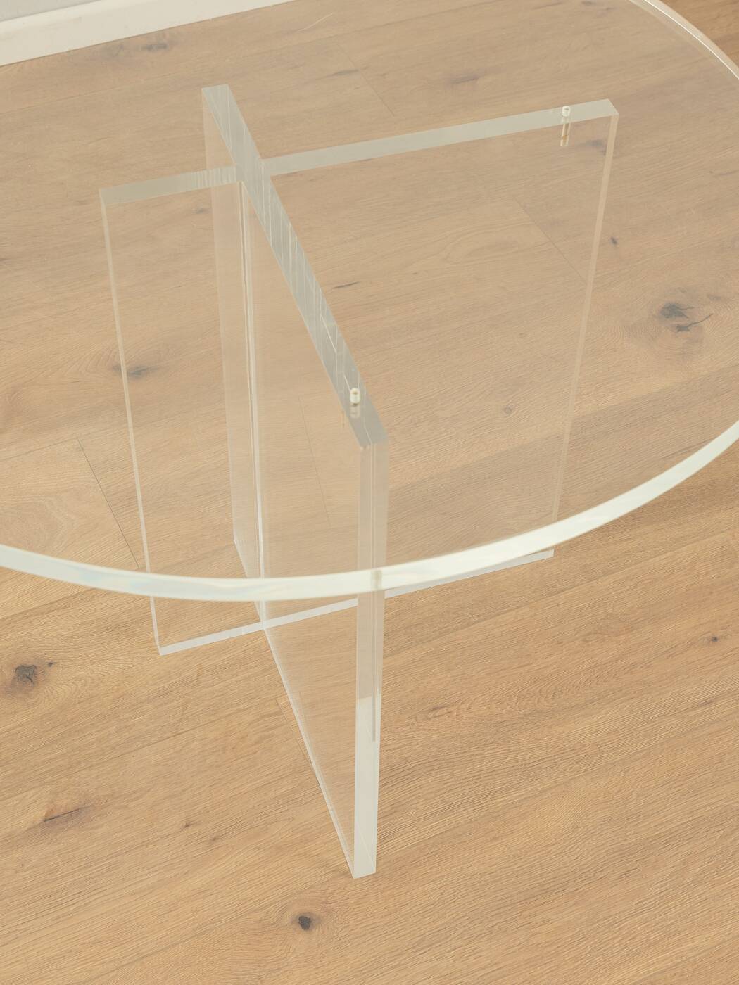 Table basse en verre acrylique