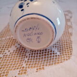 Vase soliflore Delft decor blue flowers