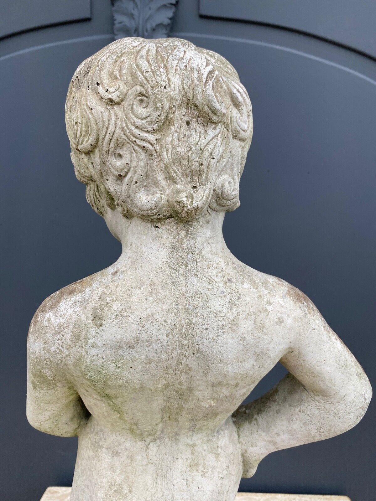Manneken pis cement stone reconstituted outdoor garden statue