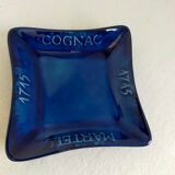blue ashtray Saint Clément publiciataire Cognac Martel 1715