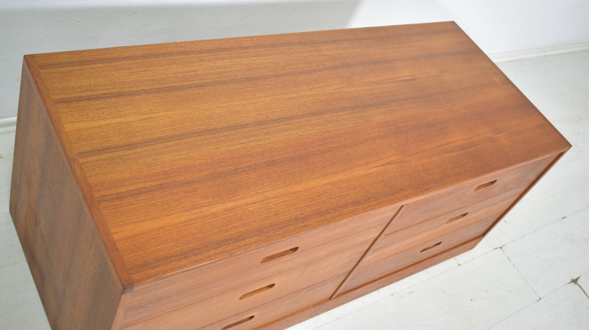Chest of drawers by Erik Brouer 1960s Danish lowboard vintage teak