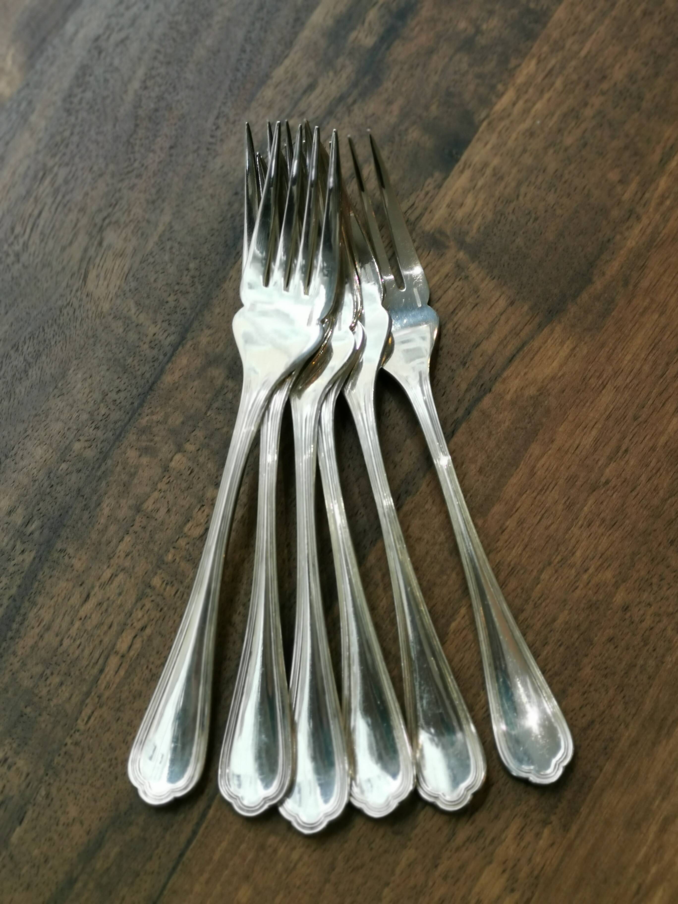 6 christofle fish forks