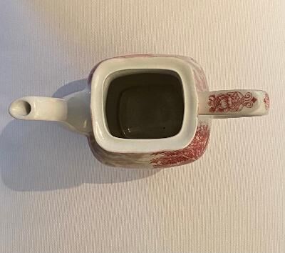 POT DECORATION WHITE AND PINK LANDSCAPE