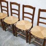 Antique mulched wooden country chair