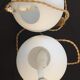 2 vintage ball lamps
