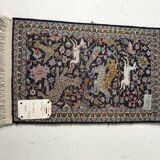 Tapis de soie cachemire Inde 59x38cm