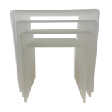 Set of 4 lucite nesting tables , 1970s