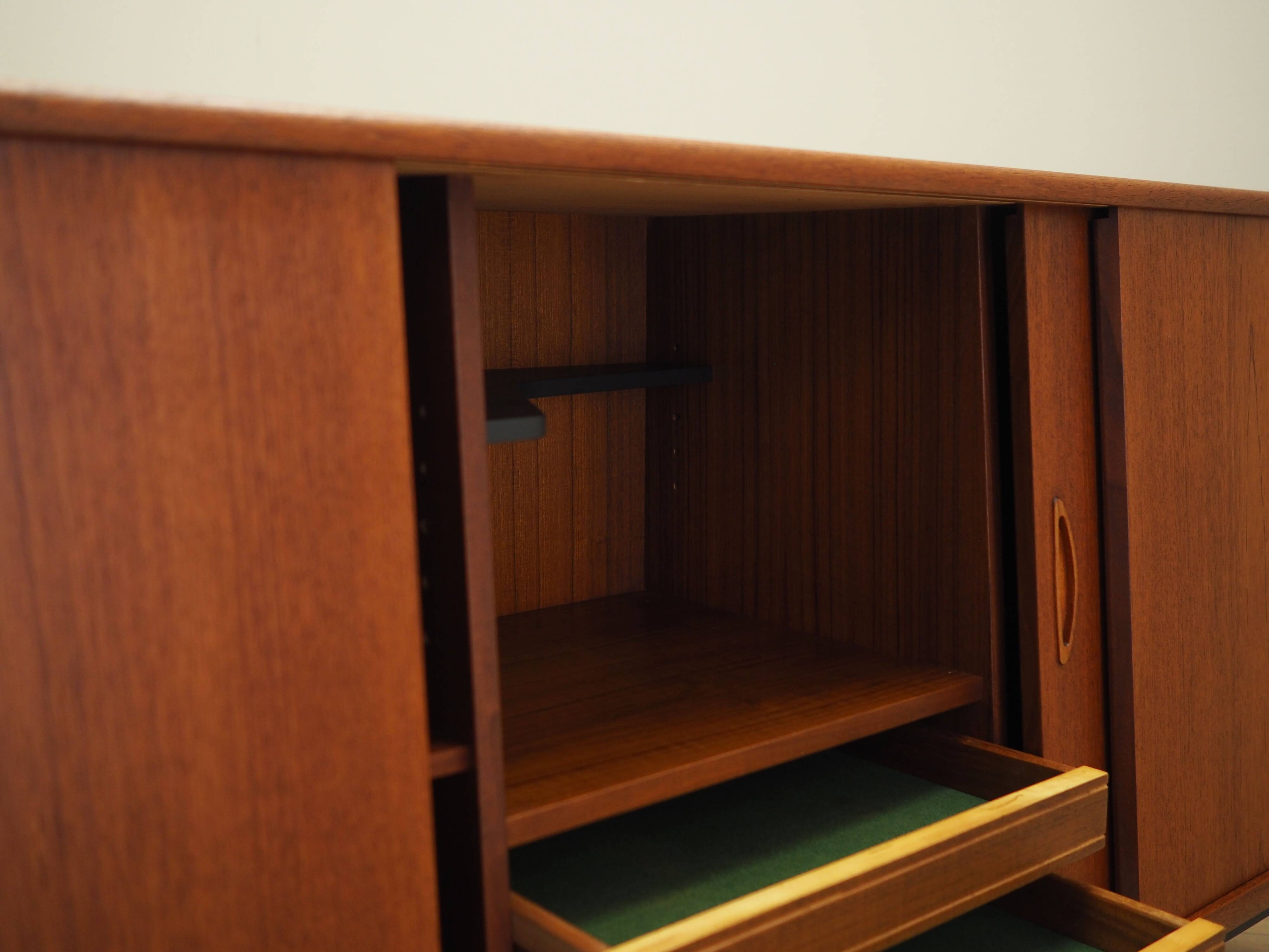 Teak sideboard, Danish design, 1970s, production: Denmark