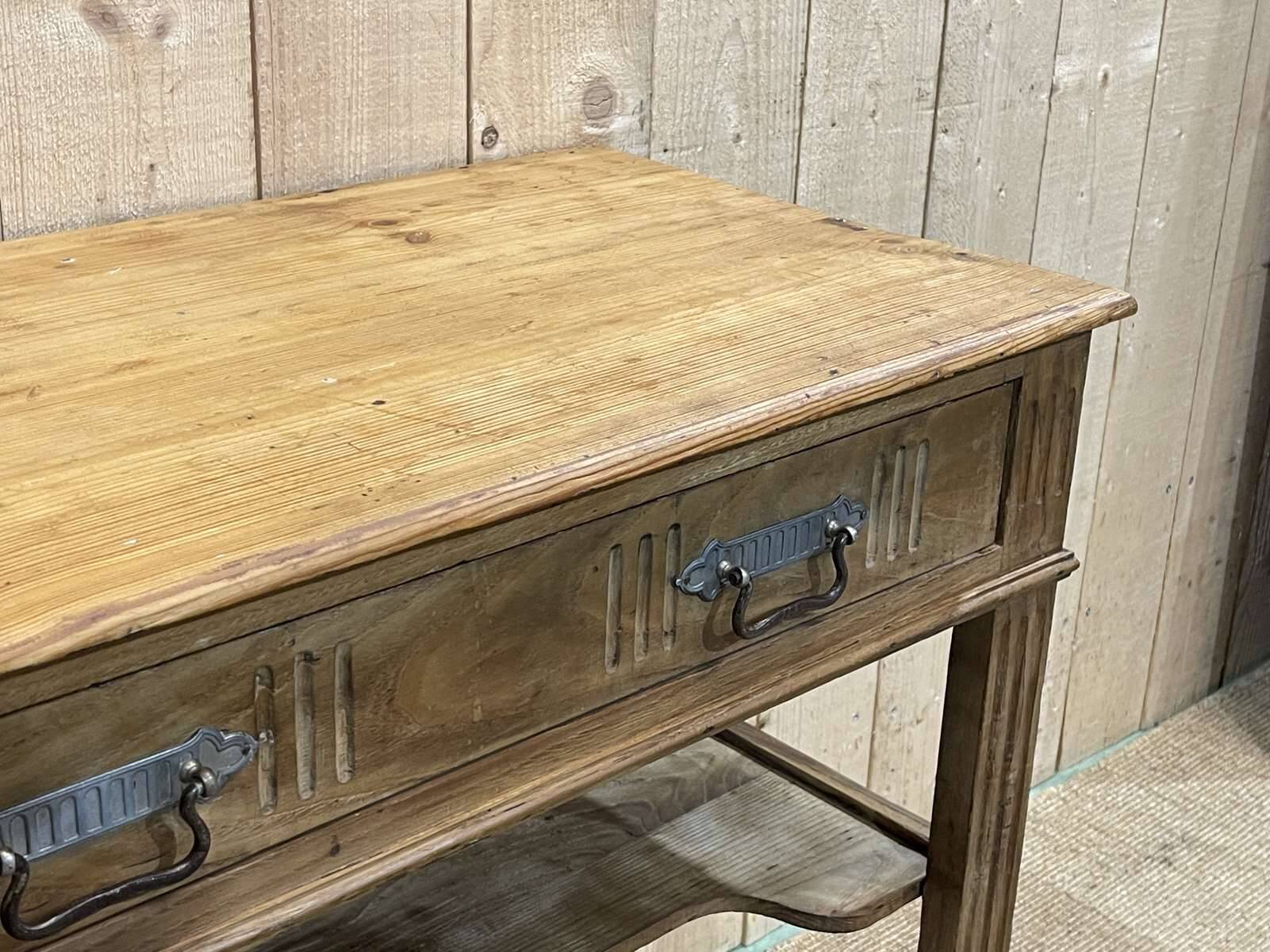 French fir console from the 1930s