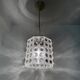 Translucent acrylic chandelier Space Age design 70s