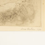 Study of a boy, Etching on paper, 41 x 52 cm