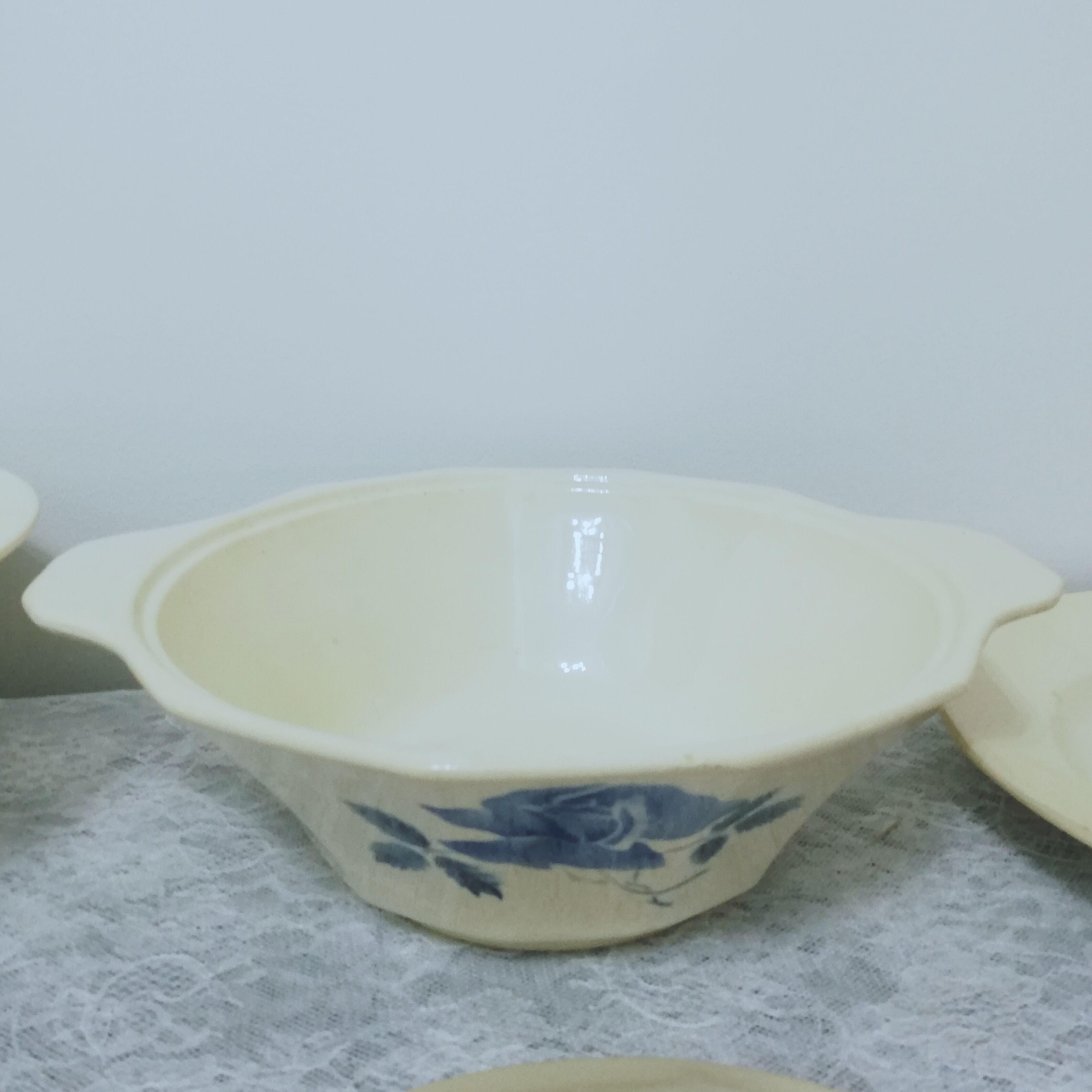 Service 24 pieces in iron earth Digoin Sarreguemines