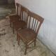 3 old wooden bistro chairs from the 50s