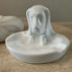 Vintage pocket vacuum duo in glazed ceramic