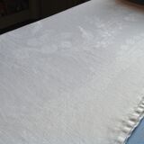 Old tablecloth in damask