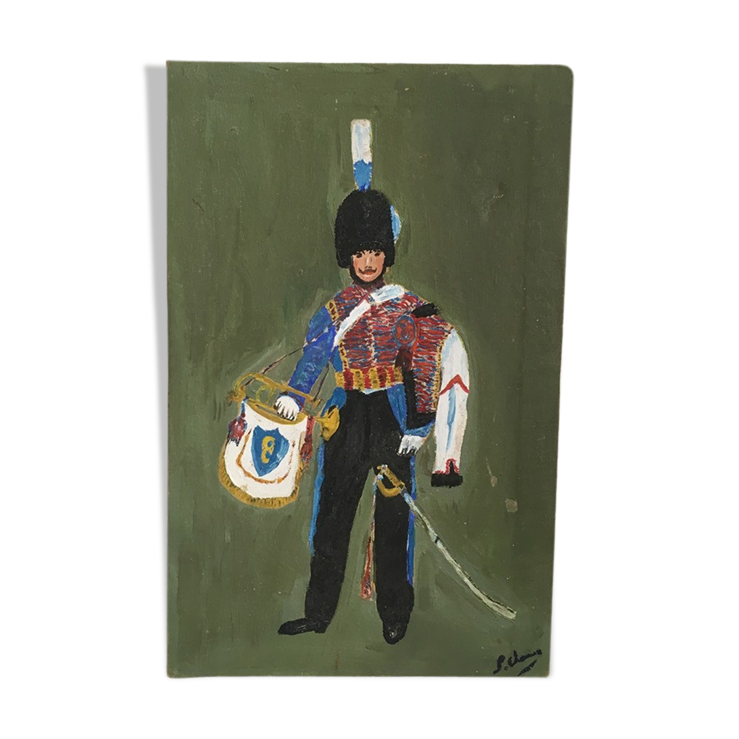 Painting infantry oil