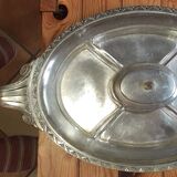 Silver metal tray